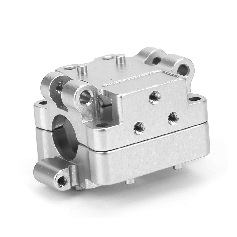 Aluminium Alloy Gear Box RC Gearbox Upgrade Parts Accessory for WL 1 28 K969 K989 P929 CarSilver K989 24S