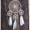 2 DIY Beige and White Dreamcatcher Kits