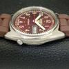 Б/У винтажные мужские часы SEIKO 5 с автоподзаводом из Японии с коричневым циферблатом a434984-2 R122-a434984