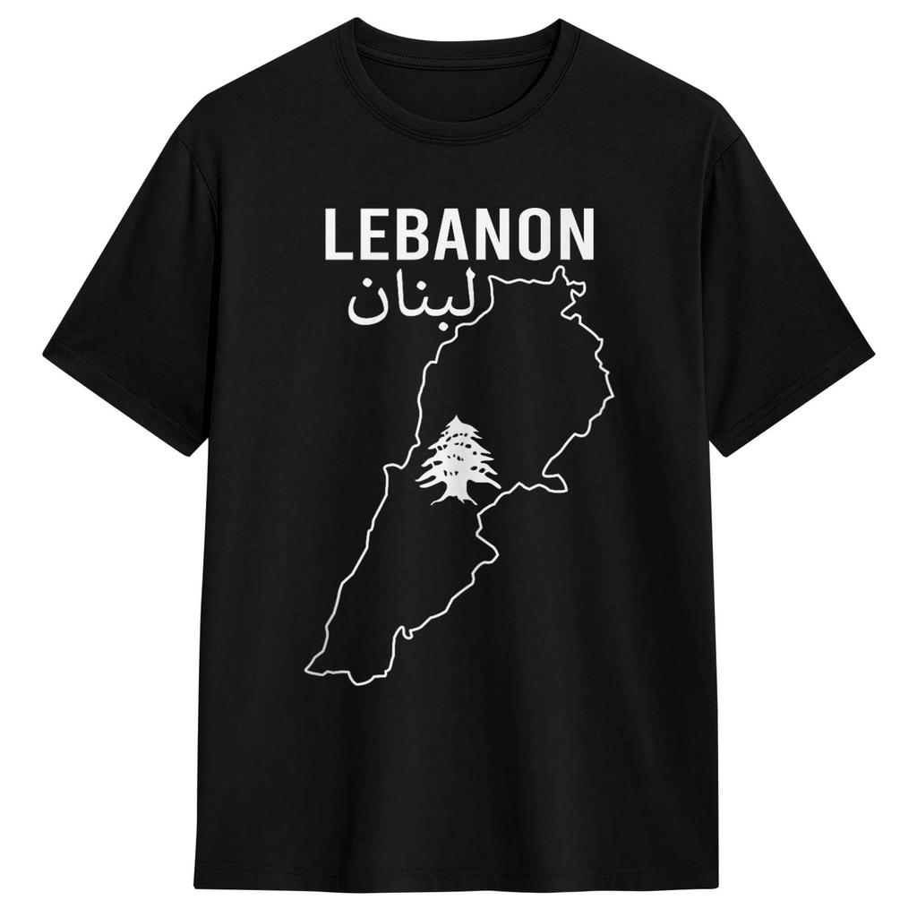 Lebanon Flag Map Beirut T Shirt Hippie Tshirts Short Sleeves Vintage Tshirt Summer Cotton Plus Size Top Tees