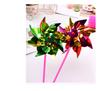 100 Pcs/Pack Colorful Sequins Windmill Toys Children Small Handmade DIY Plastic Wind Spinner Garden Decor Outdoor Toy Gift