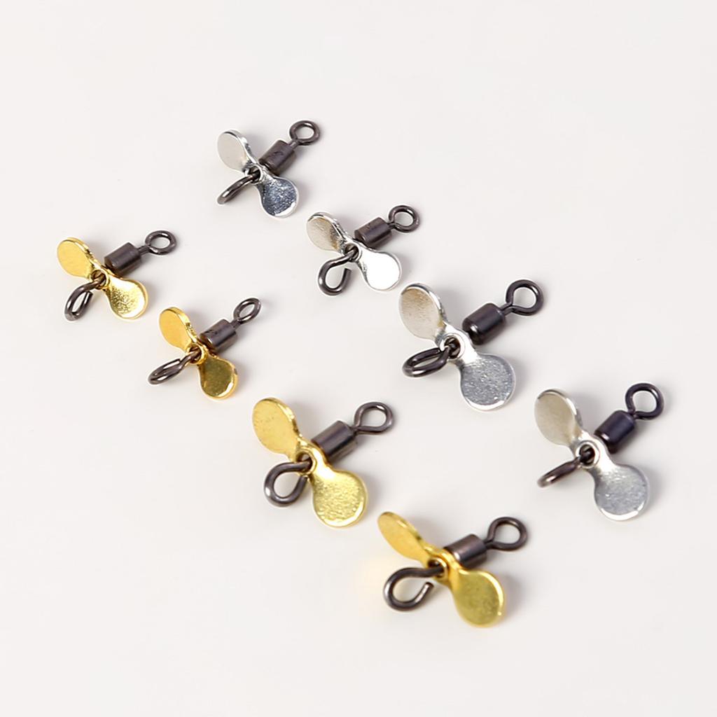 10Pcs Spin Fishing Lure Blades Plug Casting Fly Propeller Spinnerbait Prop DIY Fishing Lure Hook Bait Fishing Accessory