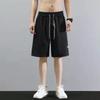 Мужские эластичные повседневные черные легкие летние свободные шорты для уличной моды