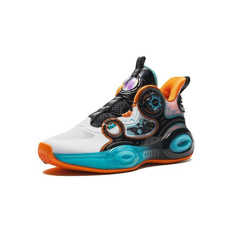 Anta Баскетбольные кроссовки Kids Shaped 3.0 Shock Absorbation Low Top Детские кроссовки Белые Черные Оранжевые 312421120-3