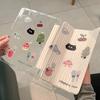 Умный чехол с держателем для стилуса для Samsung Tab S7 S8 S9 11 Plus A9 8,7 дюйма Умная обложка для Tab S10 S9 12,4 дюйма Мультяшный котенок