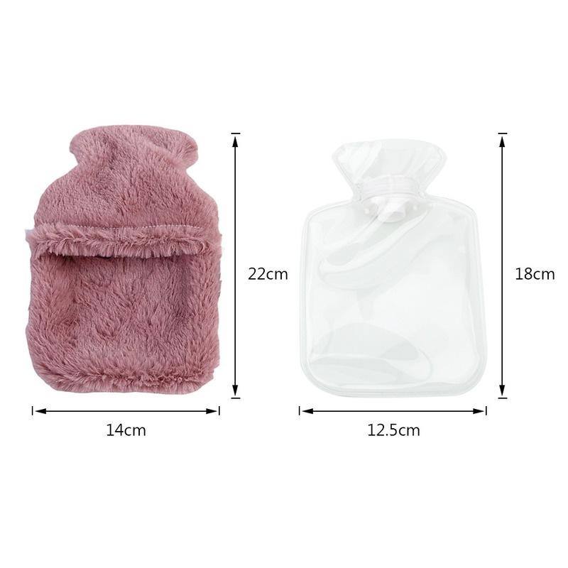 1 шт., зимняя теплая сумка, грелка с кроликом, ПВХ, обезболивающая, терапия, сумка для горячей воды с вязаным мягким уютным чехлом, грелка для рук