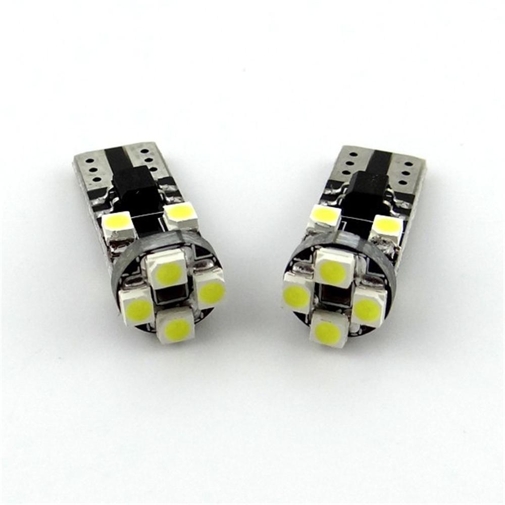 10 шт. W5W 194 168 T10 8SMD Canbus Светодиодная лампа для салона, купольная, для чтения