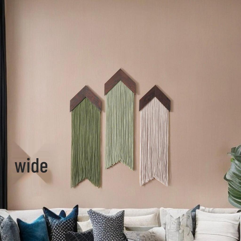 Деревянное облако в скандинавском стиле, настенный гобелен с хлопковой веревкой и кисточками - набор для DIY