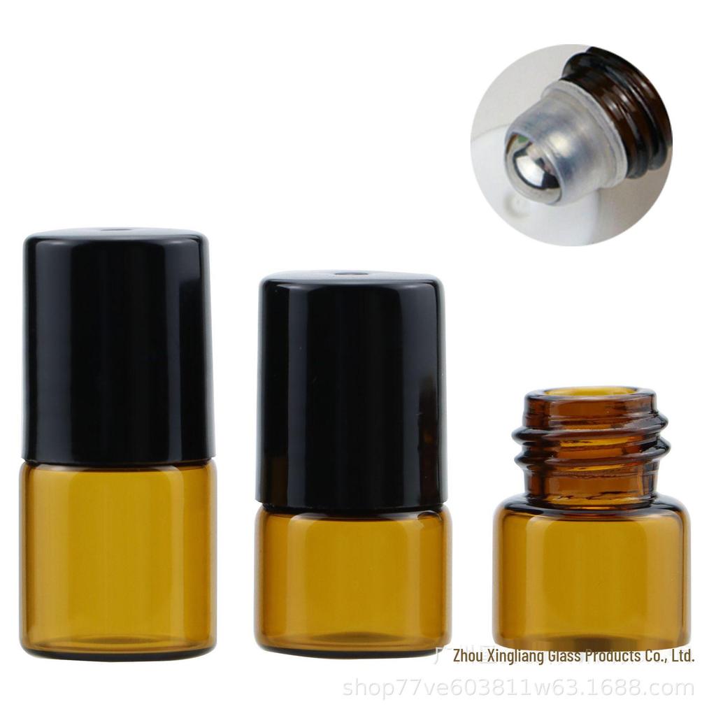 Флаконы-роллеры из коричневого стекла - 1 мл, 2 мл, 3 мл для духов, эфирных масел и крема для век