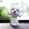 Новое украшение для собаки с трясущейся головой, милое украшение с кивком, подарок для интерьера автомобиля, собака из смолы