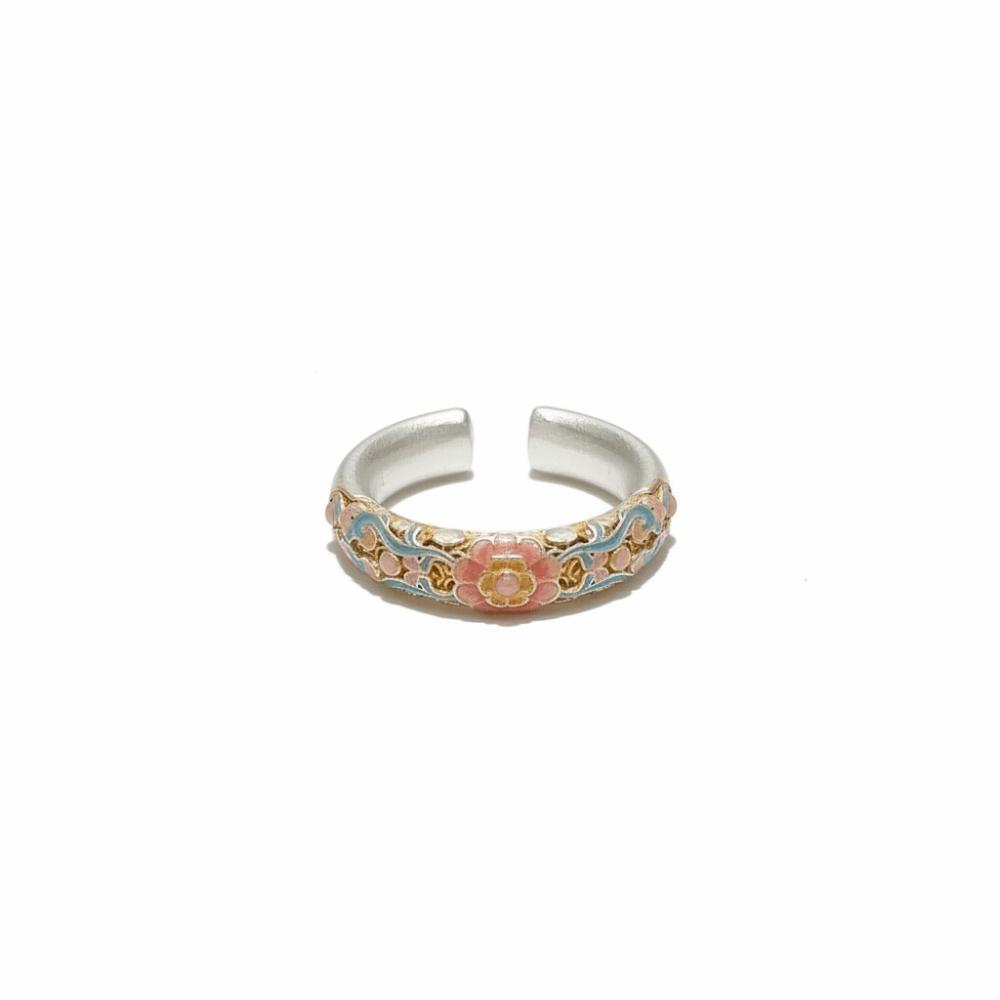 Classic Women's Ring Traditional Chinese Cloisonne Bracelet Handicraft Enamel Bracelet Accessories
