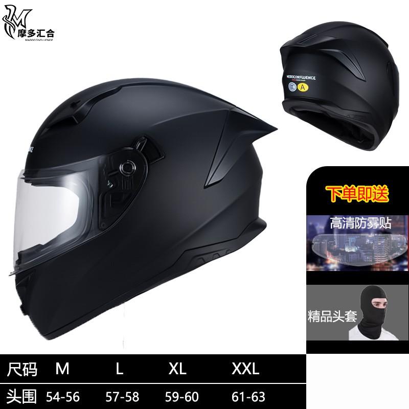 Full Face Motorcycle Helmet With Dual Visor 3C Certified ABS Safety Men Women All Season Riding