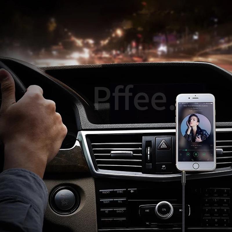 Pffee 24 К позолоченный стереозвук аудио кабель между мужчинами 3,5 мм разъем Aux кабель автомобильная гарнитура динамик плеер Aux шнур