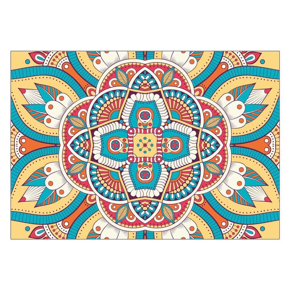 Нескользящий коврик для ванной, мягкий ковер для декора гостиной, спальни, ковер для детской комнаты, ковер в стиле бохо с рисунком мандалы