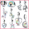 Charms 925 Originales Silver Rainbow Horse Series Charm Music Earphone Charm Fit 925 Original Bracelet Women Jewelry 