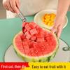 Stainless Steel Mango Slicer, Peeler & Spoons Set