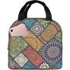 Сумки для ланча Mandala для женщин, термосумка-холодильник с карманом, многоразовая для работы, школы, походов, пикника