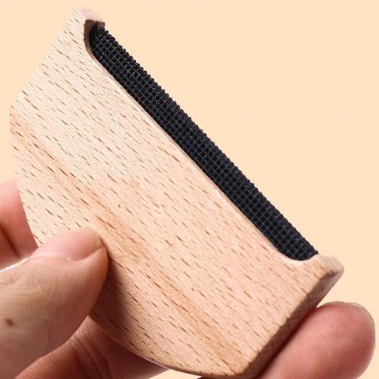 Wool Cashmere Comb for Sweater Manual Wooden Pilling Remover Fuzz Fabric Lint Remover Portable Clothing Brush Tool for Knits Woolens Scarves