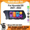 Android 14 For Hyundai I20 2021 - 2022 Car Radio Video Player Multimedia Navigation Carplayer 5G Wifi GPS BT CPU Auto NO 2din