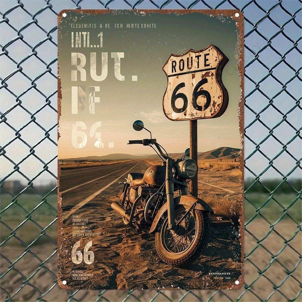 Moto Metal Interior Plaque In the Garage In the Bar On the Wall 20x30cm