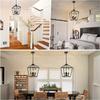 4 светильника, подвесной светильник для фермерского дома с металлической клеткой, регулируемая высота, промышленный подвесной светильник для кухни, остров, вход в спальню