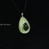 Luminous Naturally Scorpion Necklace Vintage Resin Insect Beetle Spider Amber Pendant Rope Chain Necklaces Glow In Dark Jewelry