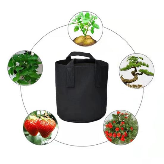 Тканевые мешки для выращивания растений Утолщенные войлочные мешки для выращивания растений с ручками Воздухопроницаемые мешки для посадки Горшки для выращивания цветов Помидоры Огурцы