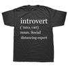 Unisex My Social Battery Low Energy Anti Social Introvert T Shirts Summer Graphic Cotton Streetwear Short Sleeve Birthday Gifts T-shirt