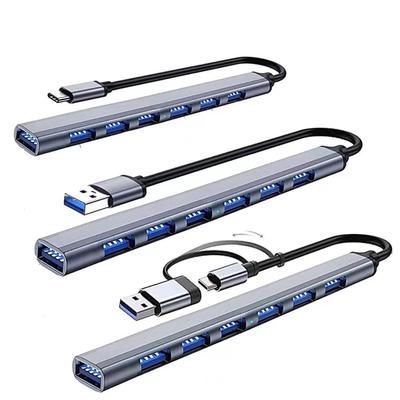 Самый продаваемый 7-портовый USB 3.0 хаб док-станция Type-C