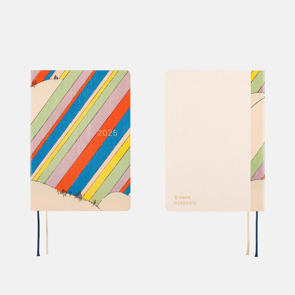 Hobonichi Techo 2025 HON Море страница на Unsodo/Искусство (радуга) [A6/1 день/Январь/Начало с понедельника]