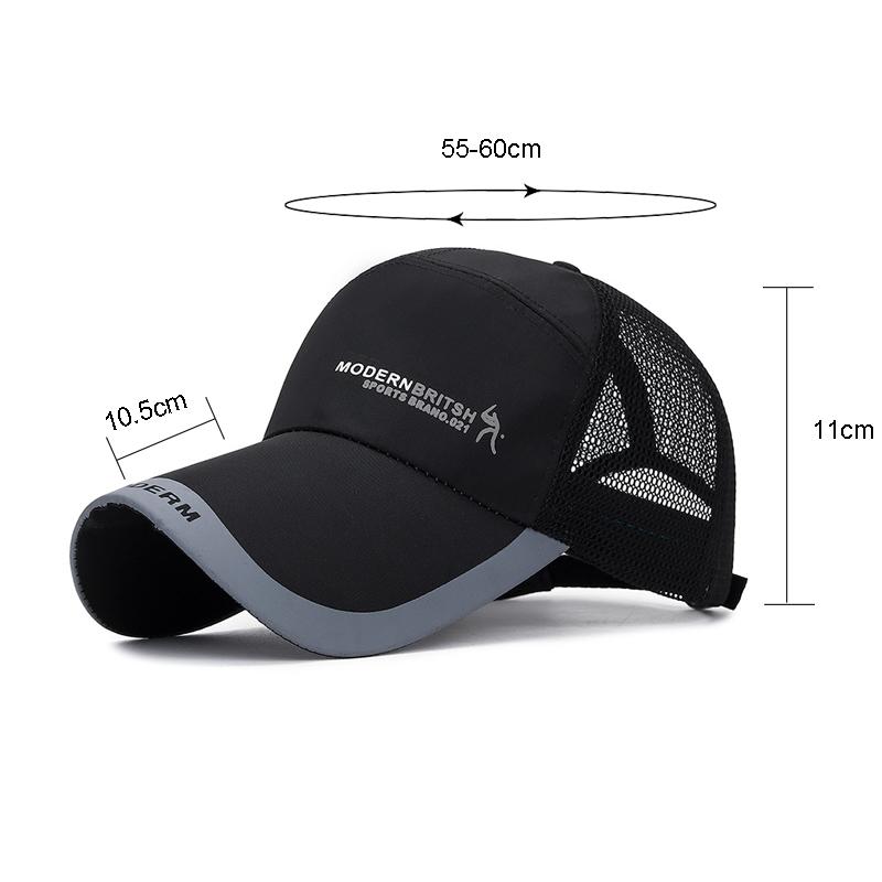 Летняя солнцезащитная бейсболка с длинными полями для мужчин, спортивная сетчатая кепка на открытом воздухе, дышащая шляпа Snapback, женская панамская кепка с хвостиком, козырек