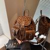 2025 Fashion Leopard Backpack, Vintage Work & Travel Rucksack for Women