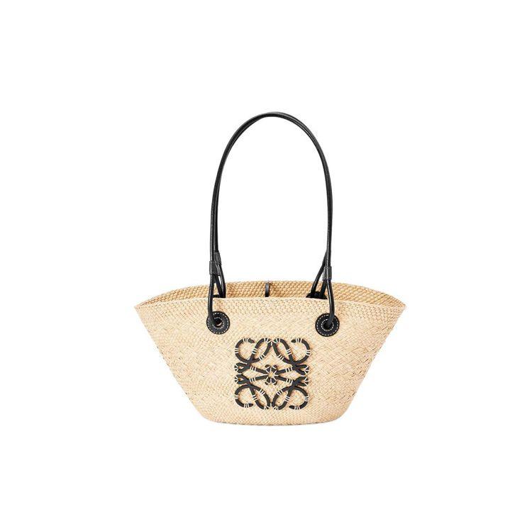 Loewe Anagram Корзина Маленькая Сумка Натуральный/Черный Женская Сумка-тоут A223P65X01-2165