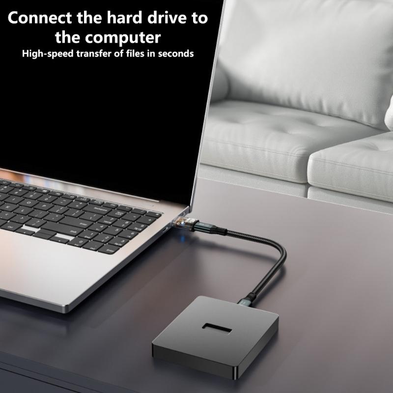 Многофункциональный высокоскоростной USB-конвертер в Type-C, 120 Вт Power Delivery, 10 Гбит/с для передачи файлов, с совместимостью для наушников