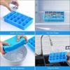 4PCS/Set Silicone Ice Cube Mold Big Square Ice Cube Tray Ice Cube Maker Non-toxic Reusable Bar Pub Wine Ice Blocks Maker