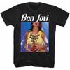 Футболка для взрослых Bon Jovi SLIPPERY WHEN WET 80039;s Рок-группа Черная хлопковая унисекс футболка - Мужская летняя хлопковая футболка с принтом