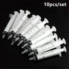 10x Disposable Plastic 5ml Injector Syringe No Needle for Lab Nutrient Measuring Small Pet Food Feeder Feeding (Without Needle)