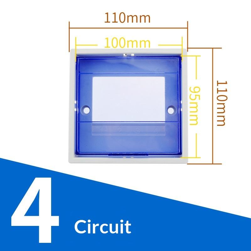 Pz30 Plastic Distribution Box Cover Transparent Protective Panel For Household Circuit Breaker Box