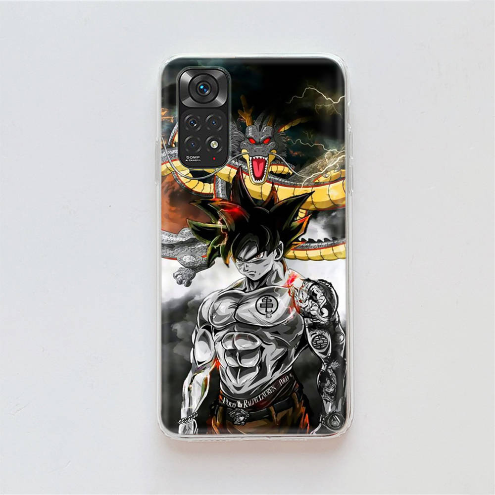 Чехол DT36 Dragon Ball для Samsung A04 A14 A23 A34 A54 M23 M33 M52 M53 Realme 10 9 C30S C35 C55 VIVO Y02S Y21 Y33S Y51 X80 Pro Прозрачная крышка