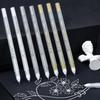 Акварельные хайлайтеры Anben Gold, Silver & White с пулевидным наконечником для рисования и ведения заметок