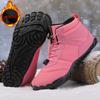 Mens Womens Outdoor Waterproof Winter Boots Snow Barefoot Casual Shoes Warm Work Shoes Ankle Shoes for Climbing Hiking Non-slip