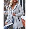 Zip-up Pockets Hoodie Jacket, Casual Long Sleeve Jacket For Fall & Winter, Women's Clothing