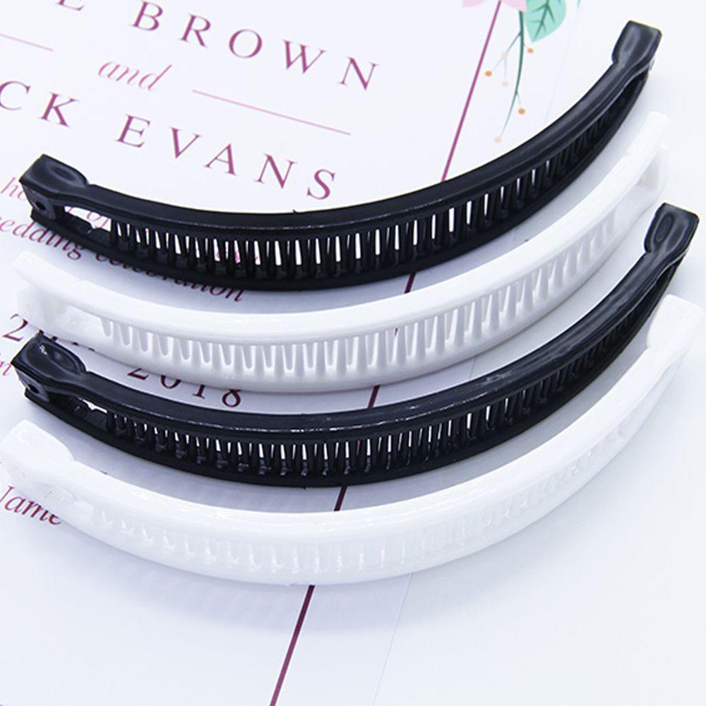 Long Elegant Girl Plastic Fashion Women Hairpins Hair Clip Comb Barrettes Banana Clip