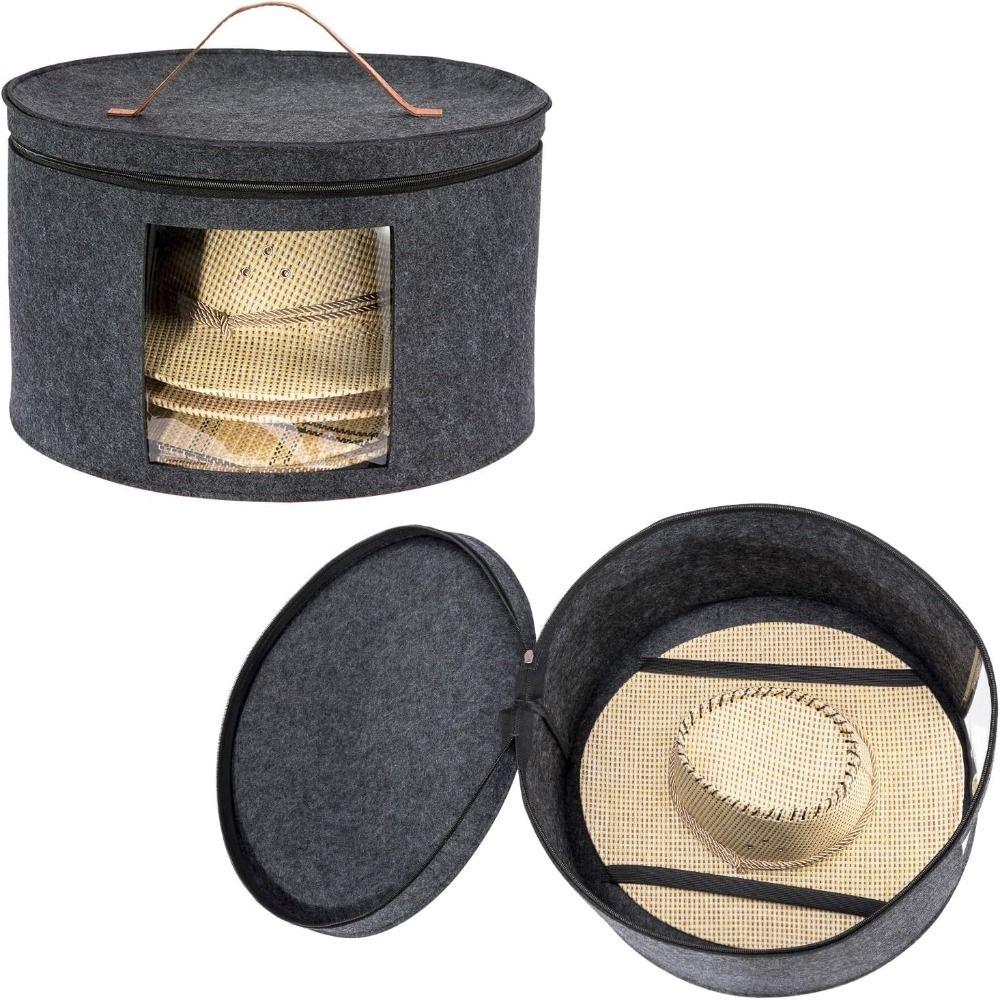 Ящик для хранения оконной шляпы, крышка на молнии, контейнер для ковбойской шляпы, удобный контейнер для хранения одежды на открытом воздухе