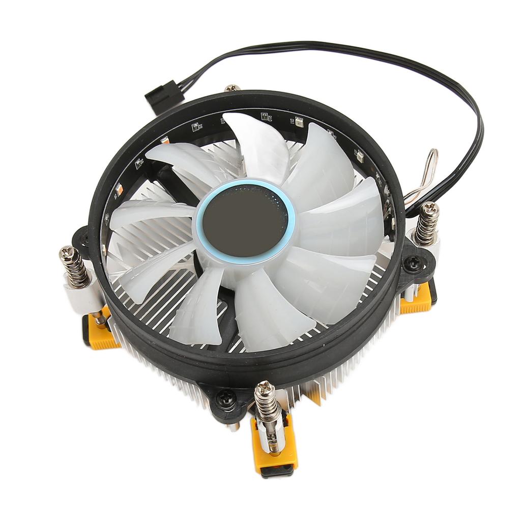 Охладитель процессора Радиатор Высокоскоростной Бесшумный 3 Провода Алюминиевый Настольный Компьютер Воздушный Охлаждающий Вентилятор Вниз