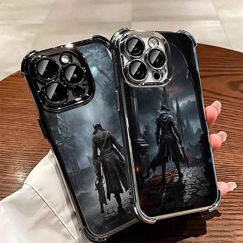 B-Bloodborne Игровой Чехол с Покрытием для Телефона Для Iphone 16 17 Pro Max Air 16E 14 15 Plus 12 13 Mini Противоударная Крышка с Подушкой Безопасности