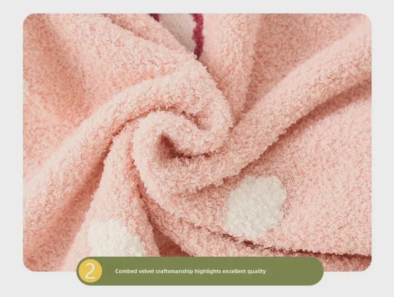 Мягкая фланелевая зимняя пижама для мальчиков - толстый теплый хлопковый детский кардиган для сна