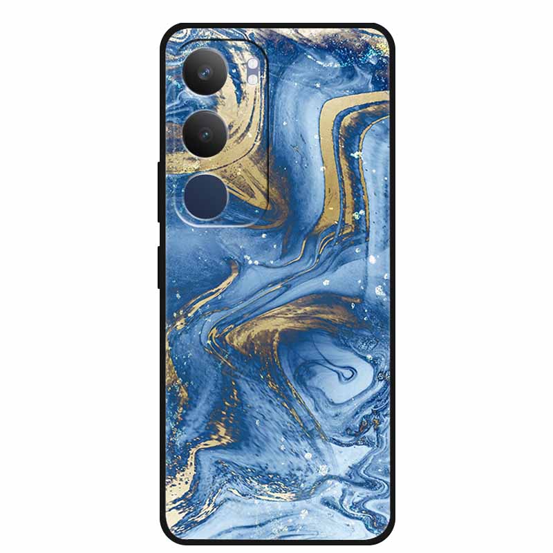For Vivo Y29 5G Case TPU Bumper Vivo Y 29 V2420 Marble Silicone Soft Phone Case for Vivo Y29 5G Color Blocking Shockproof Coque