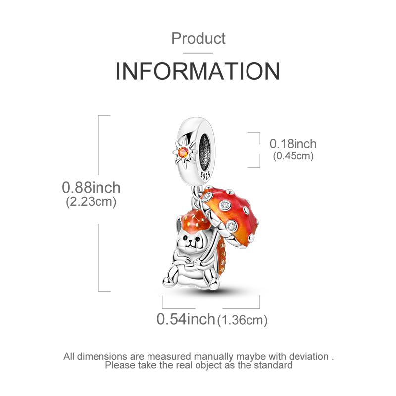 Медный кулон в виде кленового листа и ежовика, цветы, предохранительная цепочка, бусины, шармы, подходит для браслета с отверстием 4 мм, сделай сам, ювелирные изделия