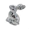 62KD Mirror Finished Disco Rabbit Sculpture Easter Home Decoration Animal Figurine